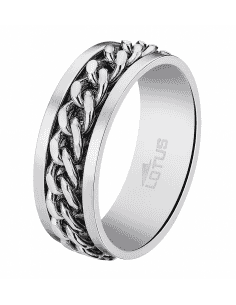 Anillo para Hombre de Acero - Lotus LS2394/3/126
