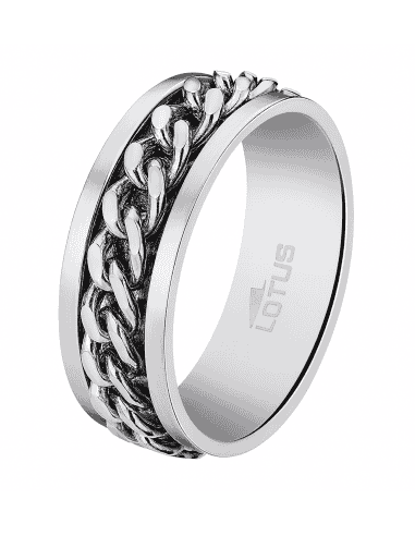 Anillo para Hombre de Acero - Lotus LS2394/3/126