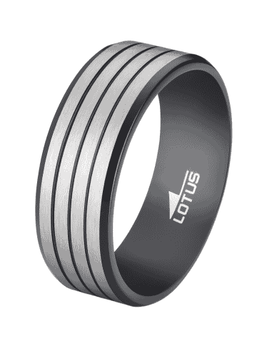 Anillo para Hombre de Acero - Lotus LS2398/3/128