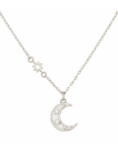 Collar para Mujer de plata con media Luna de Nácar - Plata 925
