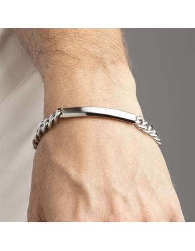 Pulsera para Hombre Esclava de Acero - Lotus...