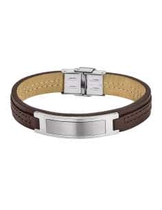 Pulsera para Hombre de Acero y Cuero Marrón - Lotus LS1808-2/1