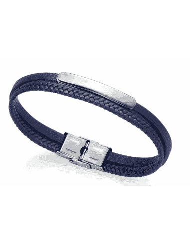 Pulsera para Hombre Esclava de piel y Acero - Viceroy 15082P09013