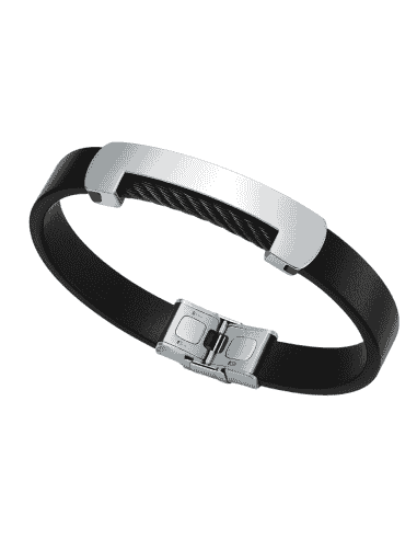 Pulsera para Hombre Esclava de Piel y Acero - Viceroy 75183P01010