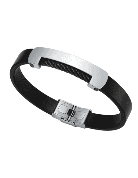 Pulsera para Hombre Esclava de Piel y Acero - Viceroy 75183P01010