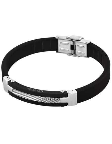 Pulsera para Hombre de Caucho y Acero - Lotus LS1522/2/2