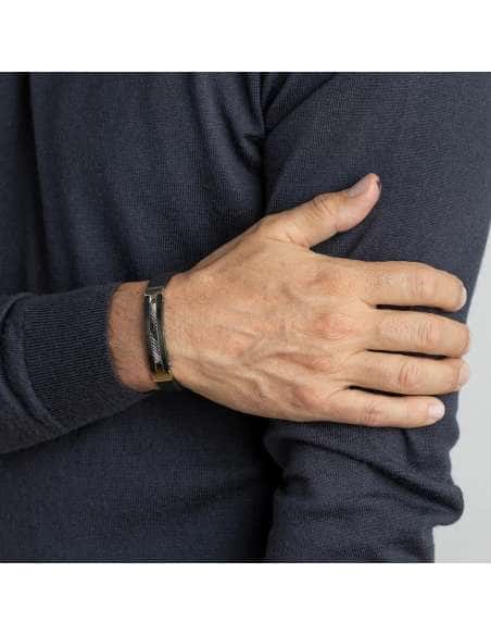 Pulsera para Hombre de Caucho y Acero - Lotus LS1522/2/2
