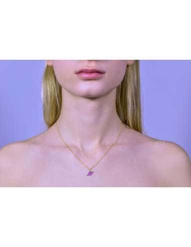 Collar “Hasta Saturno y volver” plata bañada en...