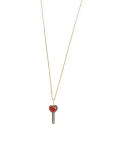 Collar “Eres lo más dulce” Salvatore, plata bañada en oro con colgante piruleta esmaltada - Salvatore 213CH145