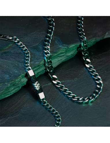 Pulsera para Hombre Esclava de Acero - Lotus...
