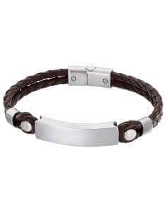 Pulsera para Hombre de Piel marrón y Acero - Lotus LS2103/2/1