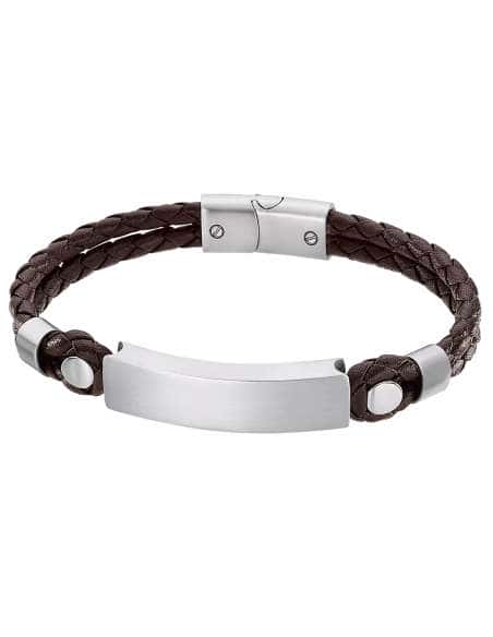 Pulsera para Hombre de Piel marrón y Acero - Lotus LS2103/2/1