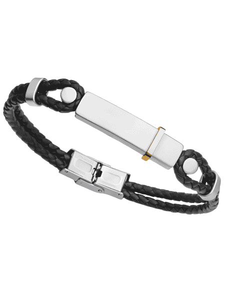 Pulsera para Hombre de Acero y Cuero marrón - Viceroy 1481P01011