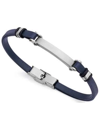 Pulsera para Hombre Piel Azul y Acero - Viceroy...