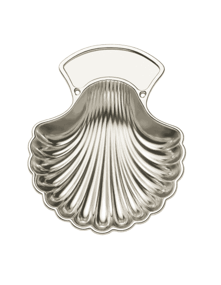 Concha Bautismo Infantil de Metal Plateado - LU8134