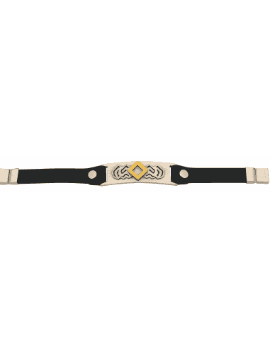 Pulsera para Hombre Acero y Caucho Negro -...