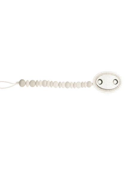Pinza Infantil Chupete con Bolas de Silicona para Morder y Chapa Lisa Personalizable - Global Argenti GA0014B