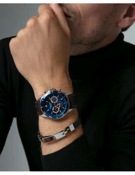 Pulsera para Hombre de Acero y Piel - Viceroy 15170P01011