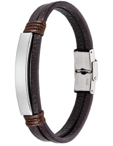 Pulsera para Hombre de Acero y Piel - Marea C00103/407
