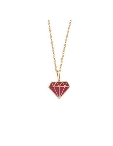 Collar “No quiero diamantes, prefiero desayunar...