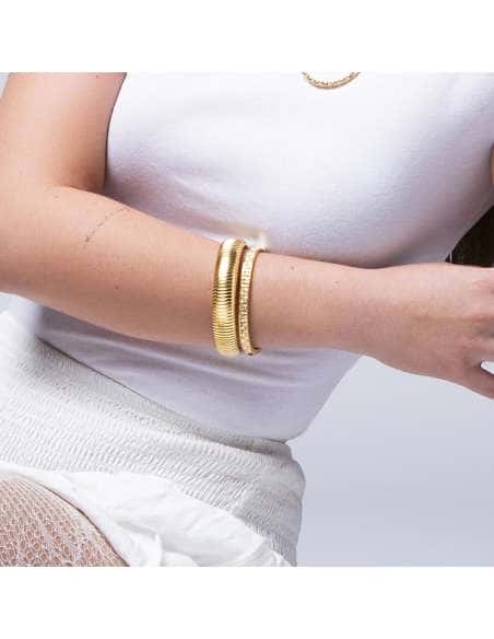 Pulsera para Mujer Aro dorado con Circonitas - Lotus  LS2273/2/2
