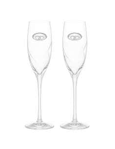 Copas para Bodas con Alianzas cristal de Bohemia y Talladas a Mano - Global Argenti GA3118A