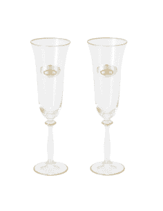 Copas para Bodas 50 Aniversario con los bordes chapados en Dorado - Global Argenti GA4216C