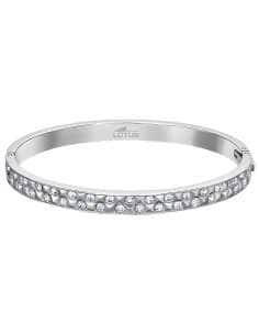 Pulsera para Mujer de Acero Aro con Circonitas - Lotus...