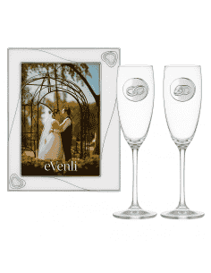 Set Marco de Fotos Alianzas y Copas para Bodas - Eventi EV9033/04A