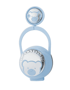 Set Infantil Portachupetes con Pinza Oso color azul - Eventi EV3254/01C