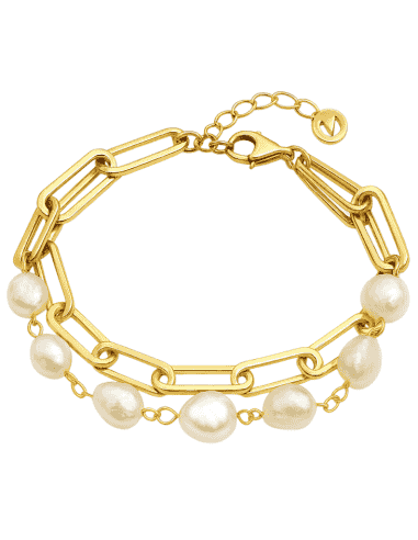 Pulsera para Mujer de Acero y Perlas - Viceroy 14093P01012