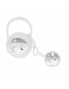 Set Infantil Portachupetes con Pinza Oso Blanco - Eventi EV3564/01B