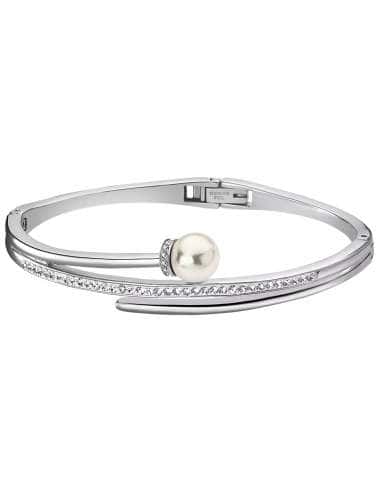 Pulsera para Mujer Aro con Perla y Circonitas - Lotus LS2021/2/2