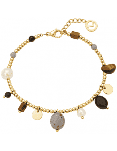 Pulsera para Mujer de Acero Dorado y Piedras Naturales - Viceroy 14200P01012