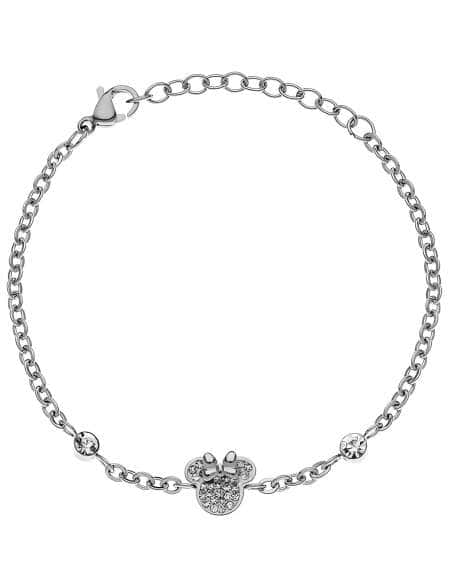 Pulsera para Niña de Acero Minnie con Circonitas - Disney ST0025B