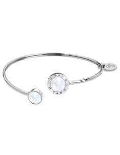 Pulsera para Mujer Aro Abierto con círculos de Nácar - Lotus LS1837/2/1