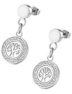 Pendientes para Mujer de Acero Arbol de la vida - Lotus LS1869/4/1