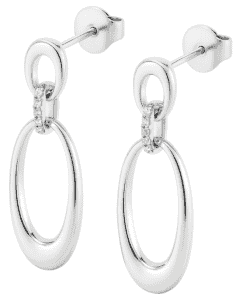Pendientes para Mujer de Plata con Doble Óvalo - Lotus LP3735-4/1