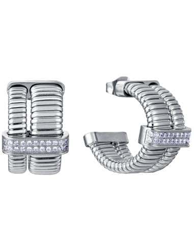 Pendientes para Mujer de Acero con Circonitas - Viceroy 75392E01000