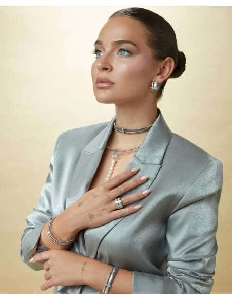 Pendientes para Mujer de Acero con Circonitas - Viceroy 75392E01000
