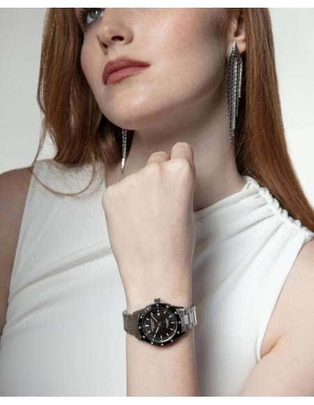 Pendientes para Mujer de Acero conjunto de cadenas - Viceroy 15161E01000