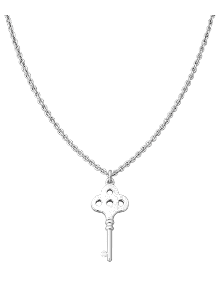 Collar para Mujer de Acero Llave con Cadena - Lotus LS1530-1/4