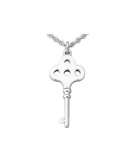 Collar para Mujer de Acero Llave con Cadena - Lotus LS1530-1/4
