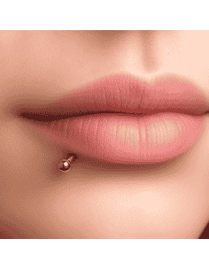 Servicio de Puesta Piercing en el labio (Labret Lateral) – Estudio The White Dog