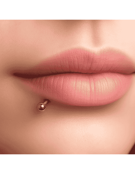 Servicio de Puesta Piercing en el labio (Labret Lateral) – Estudio The White Dog