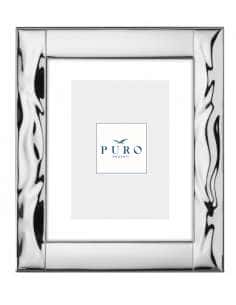 Marco de Fotos de Plata Bilaminada Línea Fenice Diseño Ondulado – Puro Argenti PU8204/20