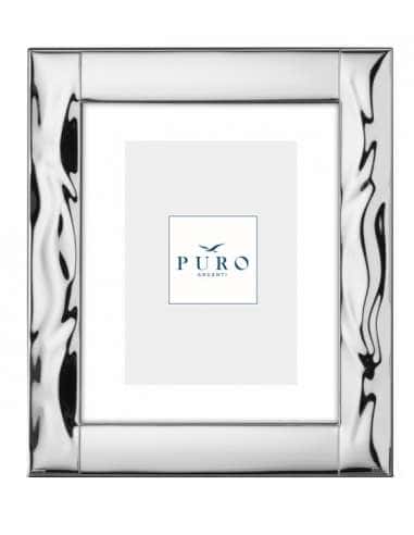 Marco de Fotos de Plata Bilaminada Línea Fenice Diseño Ondulado – Puro Argenti PU8204/20