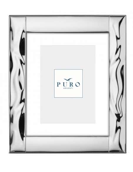 Marco de Fotos de Plata Bilaminada Línea Fenice Diseño Ondulado – Puro Argenti PU8204/20