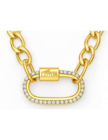 Collar para Mujer de Acero Dorado Fantasía con...