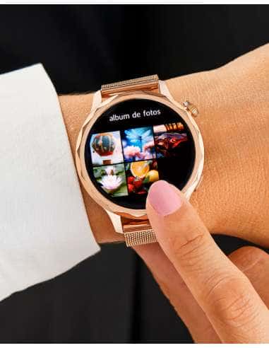 Reloj para Mujer Smartwatch Color Dorado de...